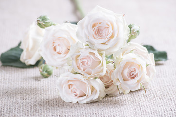 Obraz na płótnie Canvas Floral background with roses bouquet