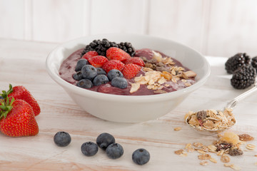 Healthy morning Bircher Muesli
