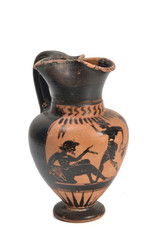 Original Greek vase from archaeological excavation