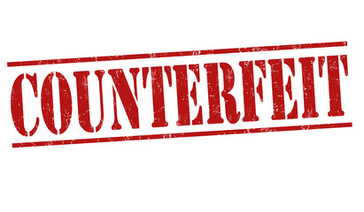Counterfeit sign or stamp