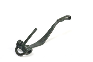 roman fibula isolated on white,