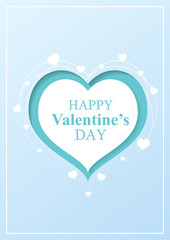 Valentines card heart