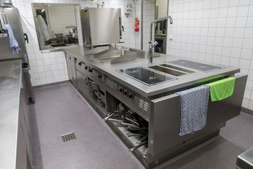 view of the industrial kitchen equipment