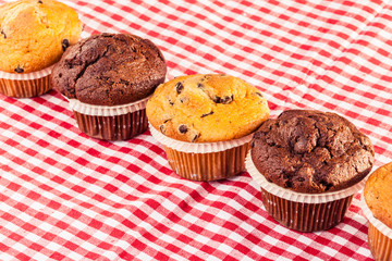 Delicious muffins row