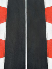 Texture of motor race asphalt and curb Grand Prix track © stevanzz