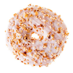 white hazelnut donut
