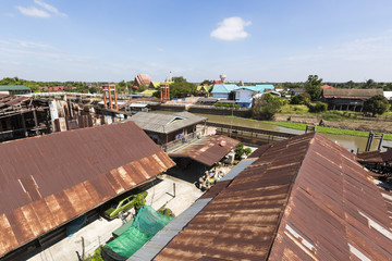 Community hundred years old Kao Hong Market, Suphanburi province, Thailand