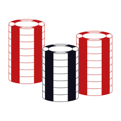 chips casino related icons image vector illustration design 