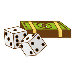 dice game casino related icon image vector illustration design 