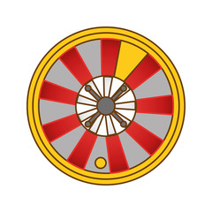 Obraz premium roulette casino related icon image vector illustration design 
