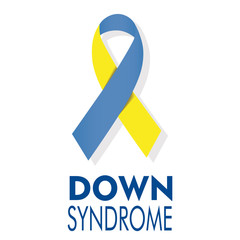 Illustration of loop with symbolic colors of down syndrome