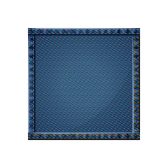 Denim frame icon. Jeans cotton textile and texture theme. Isolated design. Vector illustration