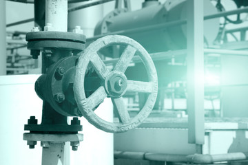 Naklejka premium Oil pipeline valve