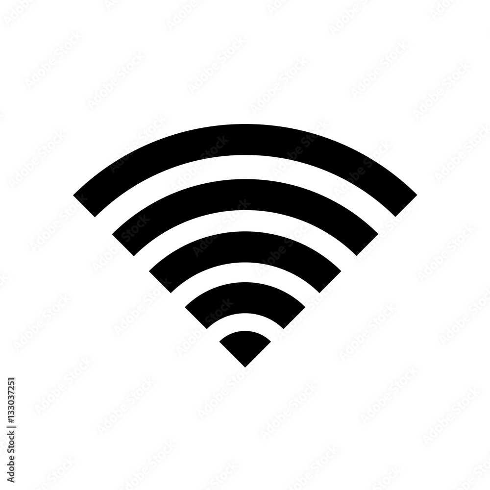 Poster wireless sign for web and design