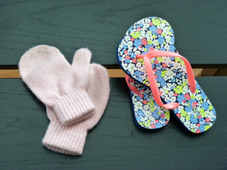 Trade Mittens for Flip Flops