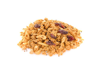  muesli isolated on white background