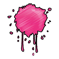 Fototapeta premium pink paint splash over white background. colorful design. vector illustration