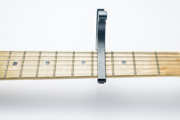 capo, black capo on white background