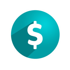 Dollar Icon Illustration.