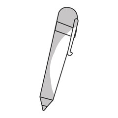 pen icon over white background. vector illustration