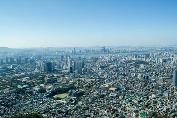 Fototapeta na wymiar city building in Korea