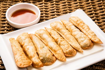 chili Dumplings. gochu Mandu