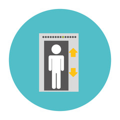 elevator pictogram emblem icon image vector illustration design 