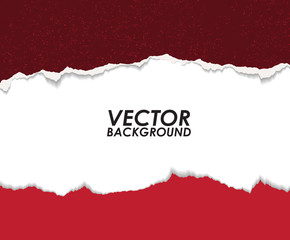 Abstract Torn Paper with space. Vector illustration.