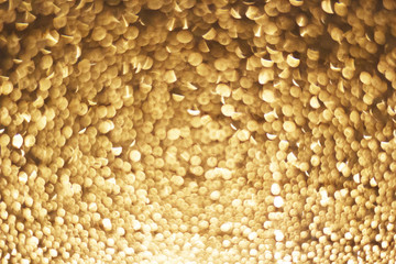 abstract gold bokeh circles for christmas background