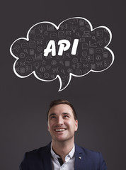 Business, Technology, Internet and marketing. Young businessman