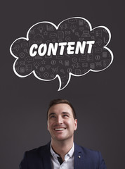 Business, Technology, Internet and marketing. Young businessman