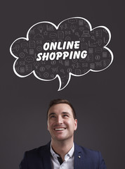 Business, Technology, Internet and marketing. Young businessman