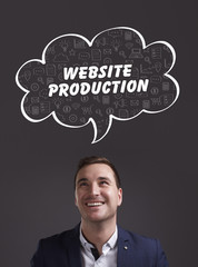 Business, Technology, Internet and marketing. Young businessman