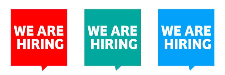 We are hiring