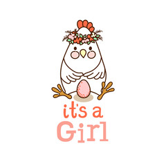 It is a Girl card