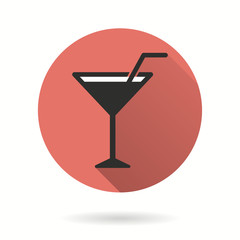 Cocktail - vector icon.