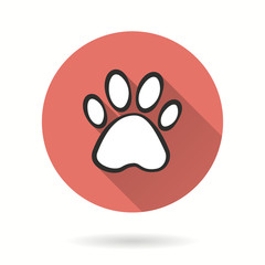 Paw - vector icon.