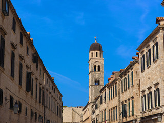 Fototapeta na wymiar Dubrovnik old city main street view,Croatia