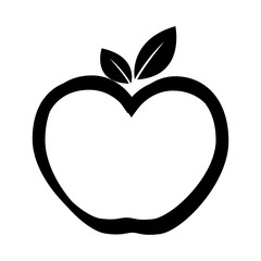 abstract apple emblem image vector illustration design 