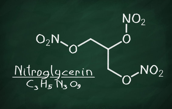 Structural model of Nitroglycerin