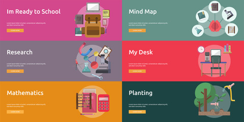 Fototapeta premium Education and Science Conceptual Design