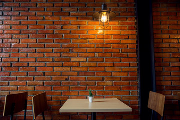 Cafe or Restaurant Decorate with Industrial loft style
