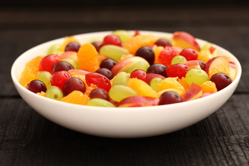 Delicious organic fruit bowl,