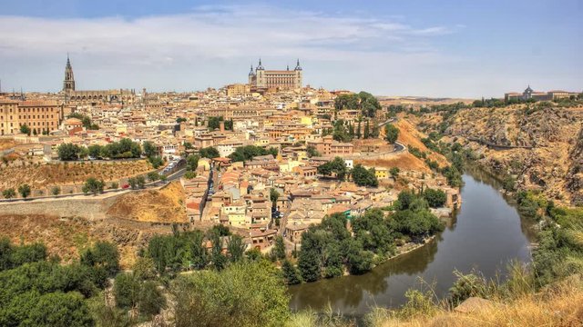 Toledo old city HDR time-lapse