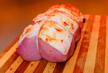 Pork roasting process