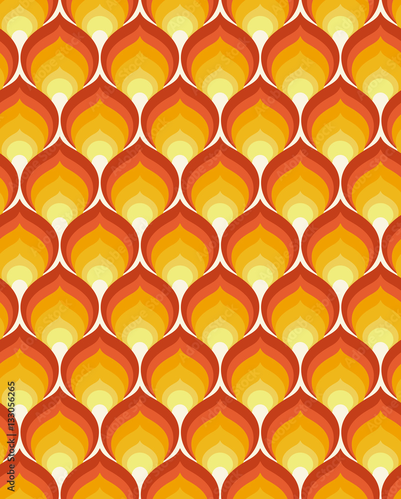 Poster seamless retro pattern