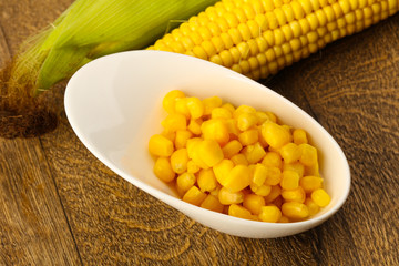 Sweet canned corn