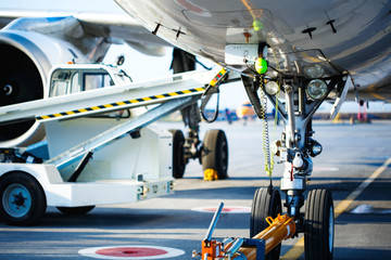 Preflight service, aircraft maintenance in the airport