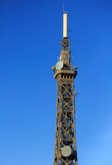 Telecommunication tower Métallique de Fourviere, the Eiffel Tower's 'little sister' in Lyon.