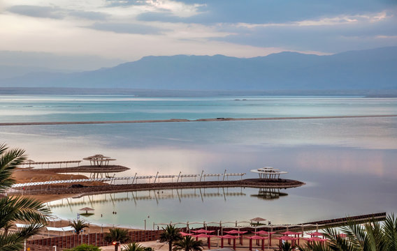 Early morning at the Dead Sea.